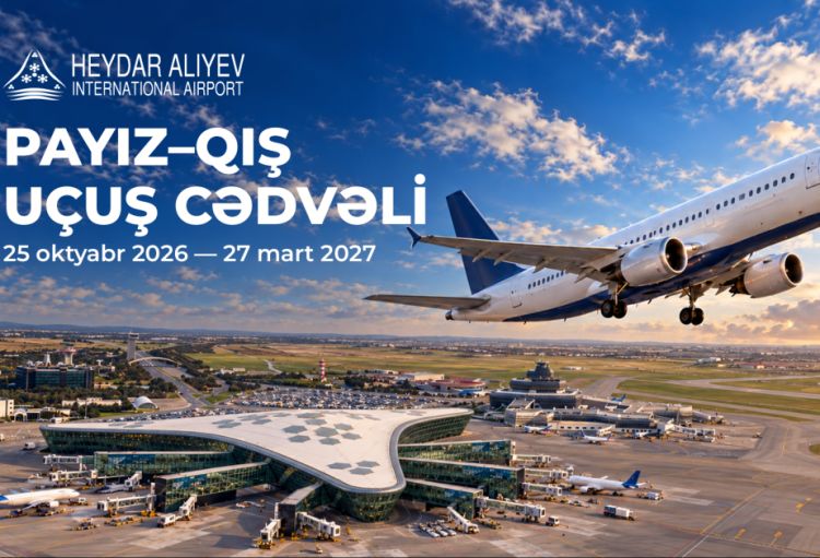 Heydər Əliyev Beynəlxalq Aeroportu payız-qış uçuş cədvəlinə keçir