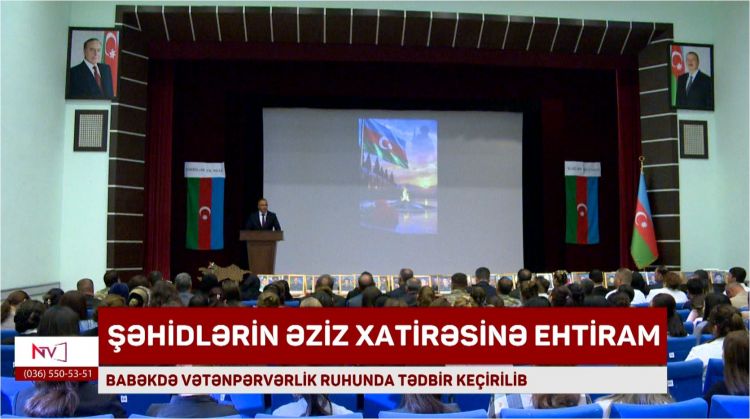Babəkdə vətənpərvərlik mövzusunda tədbir keçirilib<font color=red> - VİDEO</font>
