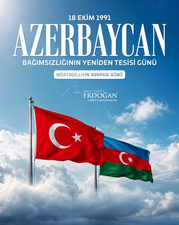 Ərdoğan: Qardaşım İlham Əliyevə kədər və sevincdə hər zaman bir olduğumuzu çatdırıram