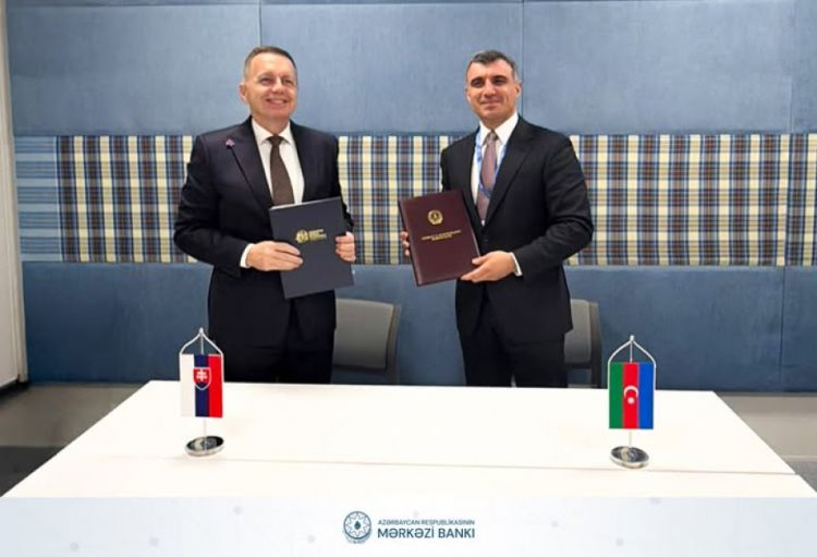  Mərkəzi Bank Slovakiya Milli Bankı ilə anlaşma memorandumu imzalayıb