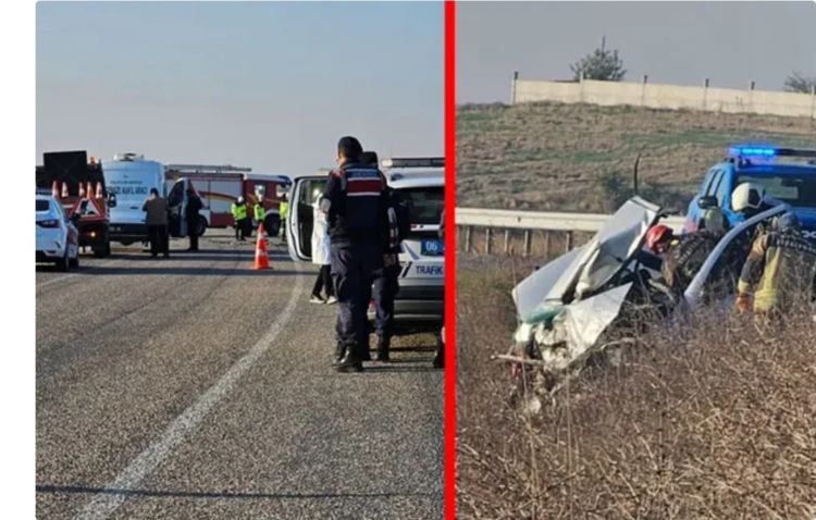 Türkiyədə ağır yol qəzasında 3 nəfər ölüb, 4 nəfər yaralanıb