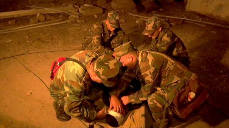 Naxçıvanda mülki müdafiə alayının şəxsi heyəti üçün gecə məşğələsi keçirilib<font color=red> - FOTOLAR</font>