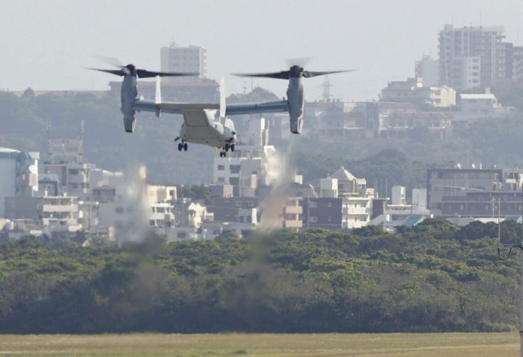 ABŞ-yə məxsus “Osprey” təyyarəsi Yaponiyada təcili eniş edib