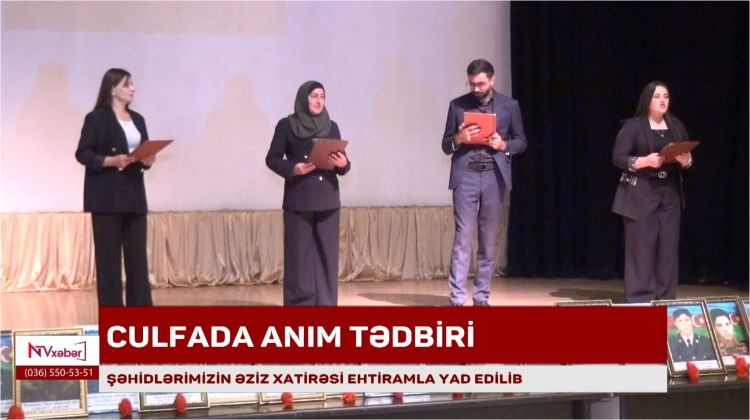 Culfada şəhidlərimizin əziz xatirəsi ehtiramla yad edilib<font color=red> - VİDEO</font>